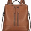 genuine leather backpack purse