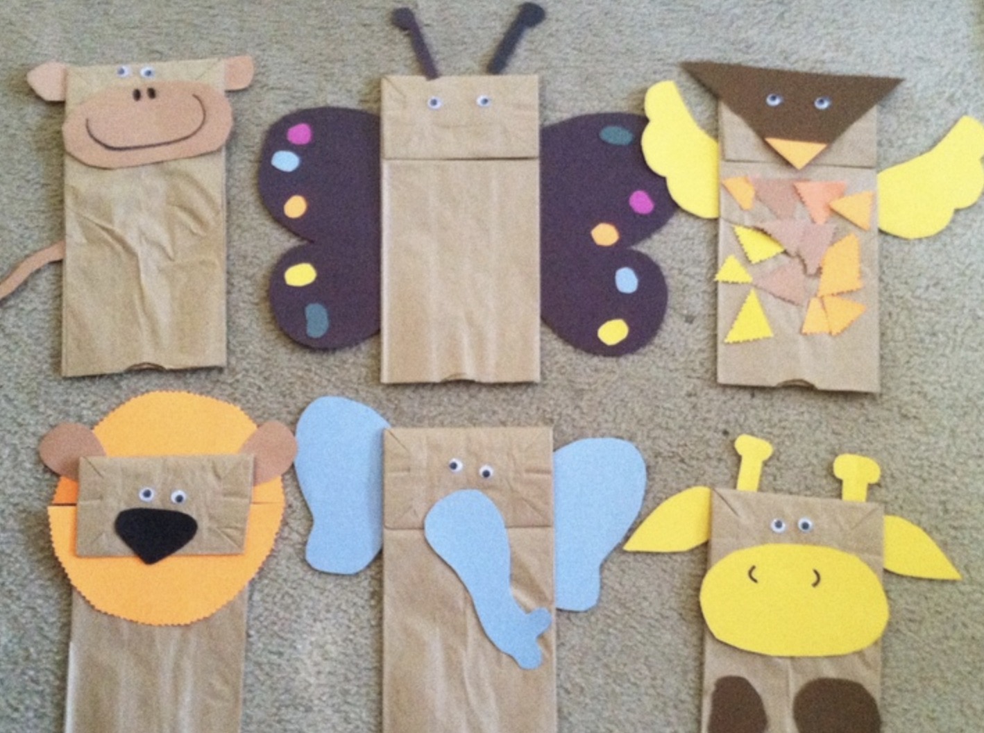 paper bags crafts for kids