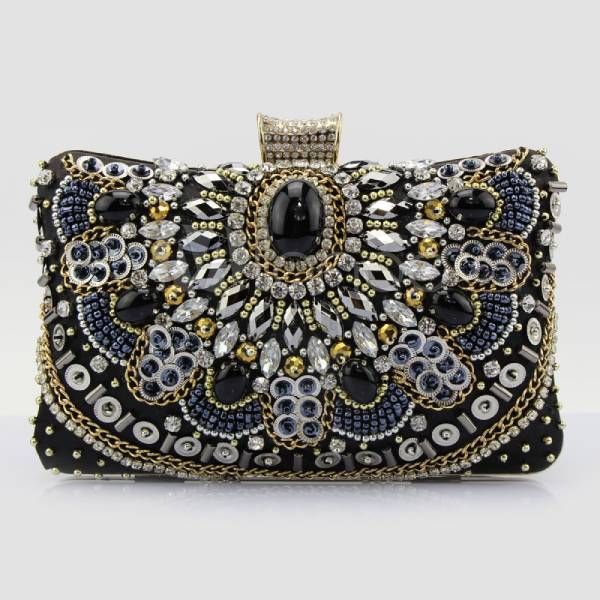 black clutch bag