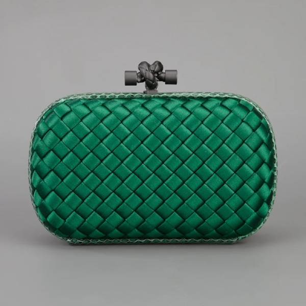 green clutch bag