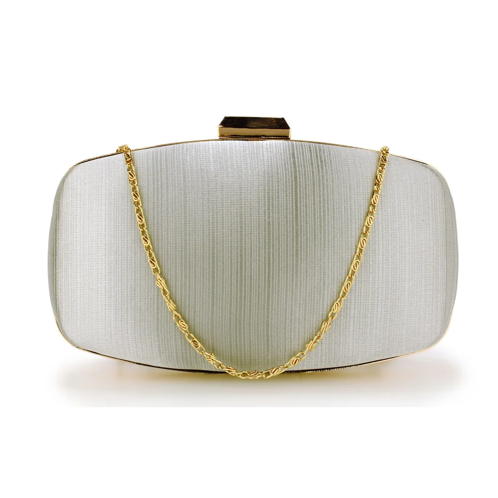 silver clutch evening bag