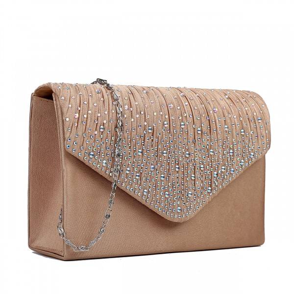 champagne clutch bag