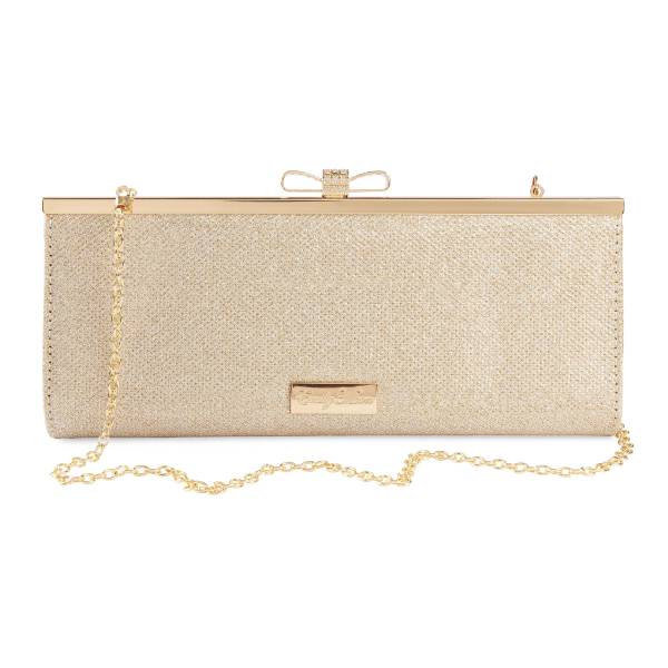 champagne clutch bag