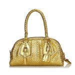 gold handbag