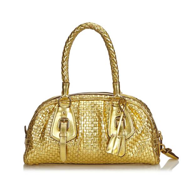 gold handbag