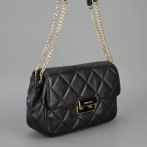 black designer handbag